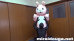桃兎ちゃん❤︎中身は大汗 着ぐるみちゃんは無口だけどエッチ!!!